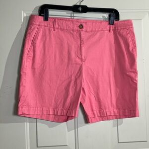 Talbots Coral Pink Chino Bermuda Shorts